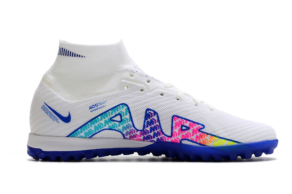 Nike Air Zoom Mercurial Superfly 9 Elite TF - White Blue Multicolor | Shop Nike Air Zoom Mercurial Superfly Online