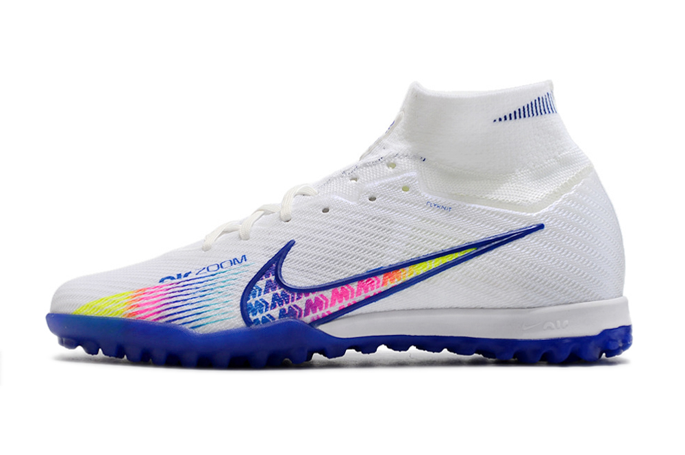 Nike Air Zoom Mercurial Superfly 9 Elite TF - White Blue Multicolor | Shop Nike Air Zoom Mercurial Superfly Online