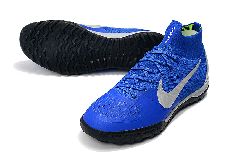 Nike Mercurial Superfly VI Elite TF - Racer Blue White Solar Green | Superior Turf Footwear