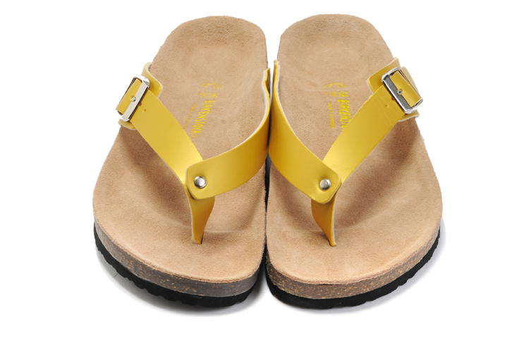 Birkenstock Birki Leather Gold Sandals - Stylish and comfortable footwear