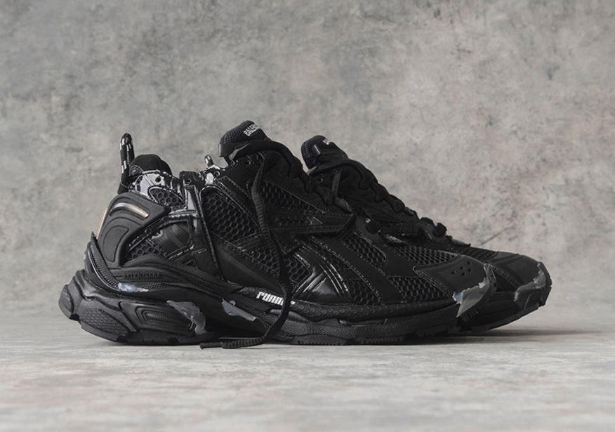 Balenciaga Wmns Runner Sneaker 'Black' 677402 W3RB1 1000 - Premium Women's Athletic Footwear