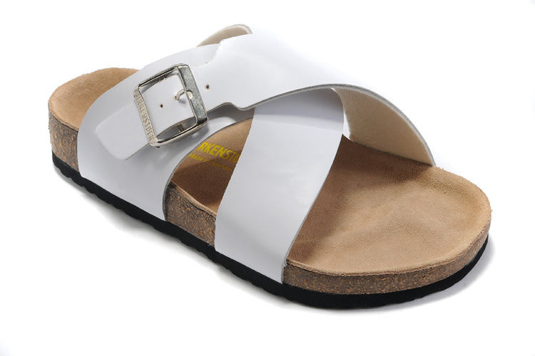 Buy Birkenstock Guam White Leather Sandals - Stylish & Comfortable