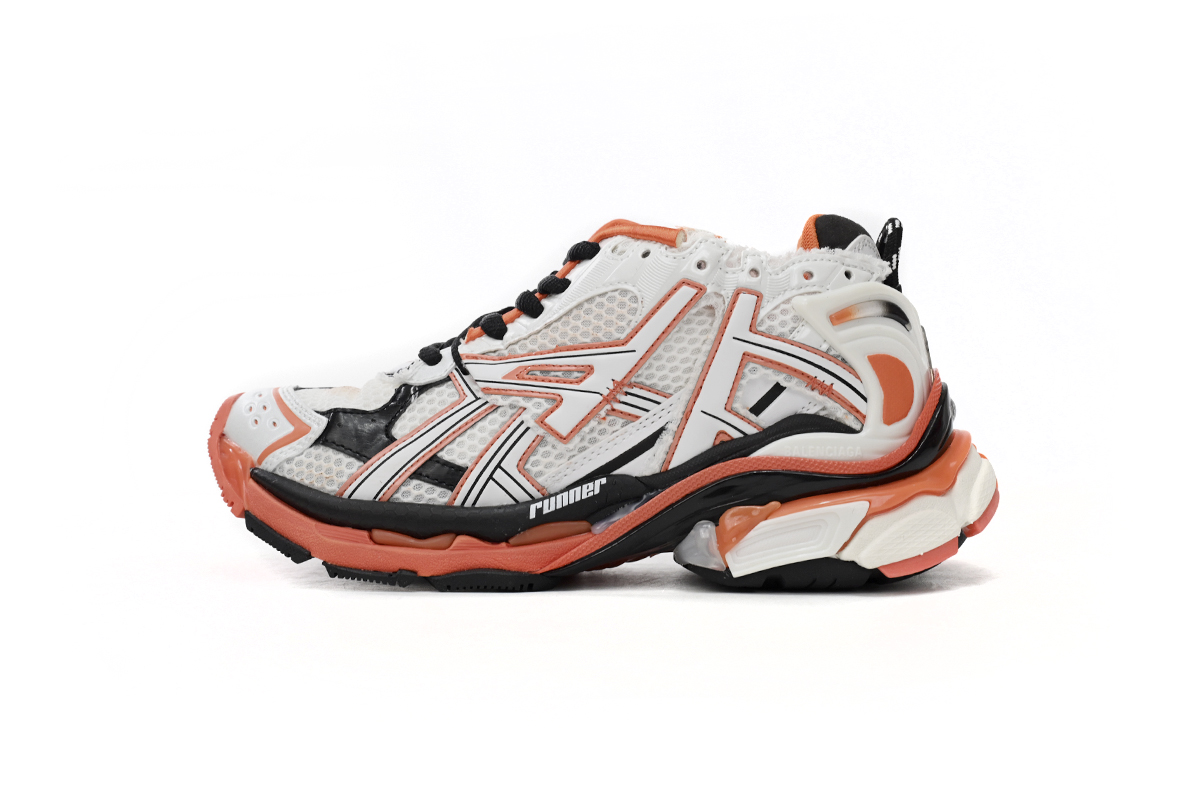 Balenciaga Runner Orange Black 677402 W3RB7 9051 - Stylish and Dynamic Footwear