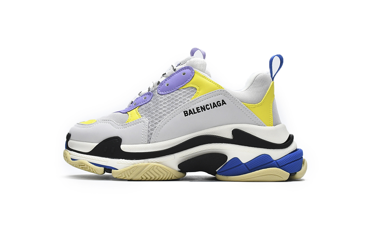 Balenciaga Triple S Black Grey Blue 524039 W09OH 8081 - Stylish and Comfortable Chunky Sneakers