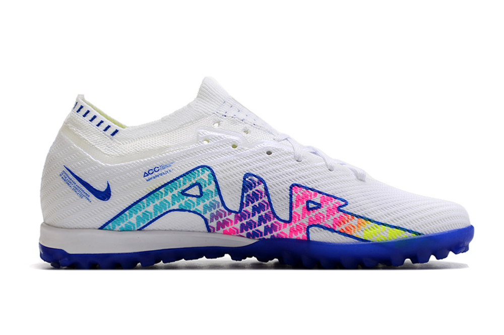 Nike Air Zoom Mercurial Vapor XV Elite TF - White/Blue Multicolor: Ultimate Performance for Turf Matches