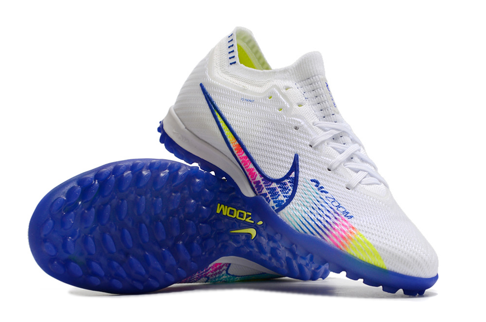 Nike Air Zoom Mercurial Vapor XV Elite TF - White/Blue Multicolor: Ultimate Performance for Turf Matches