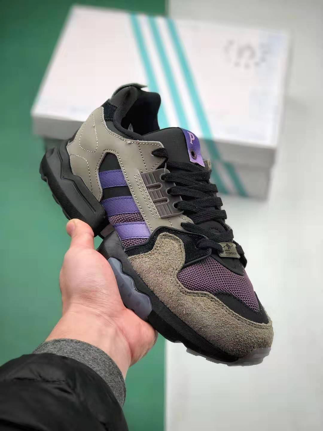 Adidas Packer x Consortium ZX Torsion 'Mega Violet' EF7734 - Limited Edition Release