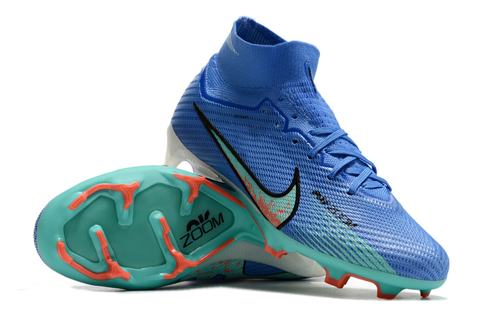 Nike Zoom Mercurial Superfly 9 Elite FG Blue/Green Football Boots