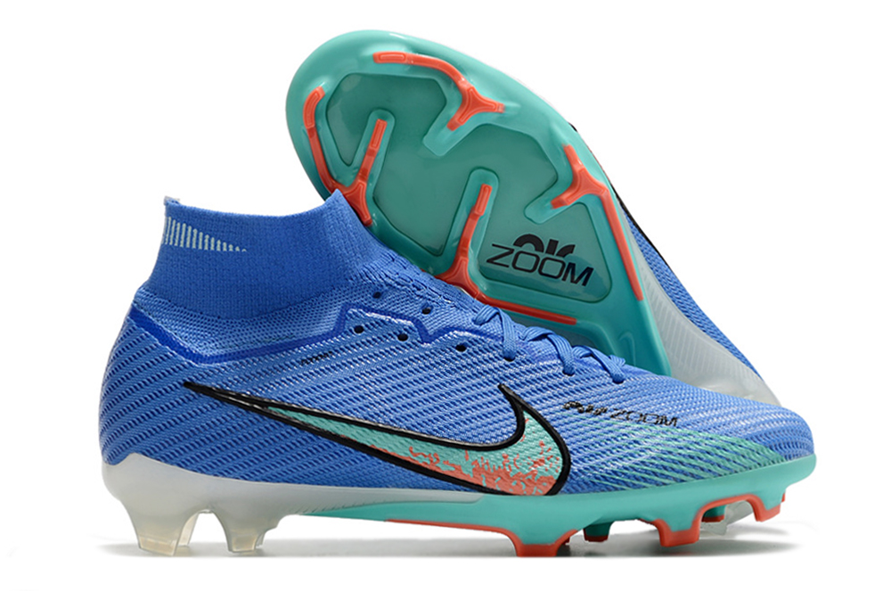 Nike Zoom Mercurial Superfly 9 Elite FG Blue/Green Football Boots
