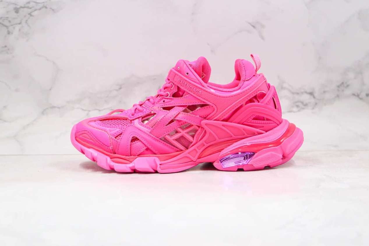 Balenciaga Track.2 Trainer Fluo Pink - Women's Sneakers