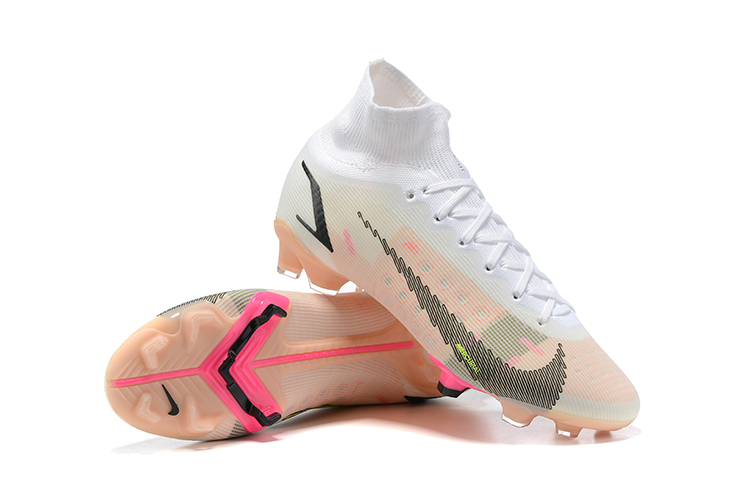 Nike Superfly 8 Elite FG39-45 White Black Soccer Cleats | Premium Performance Footwear