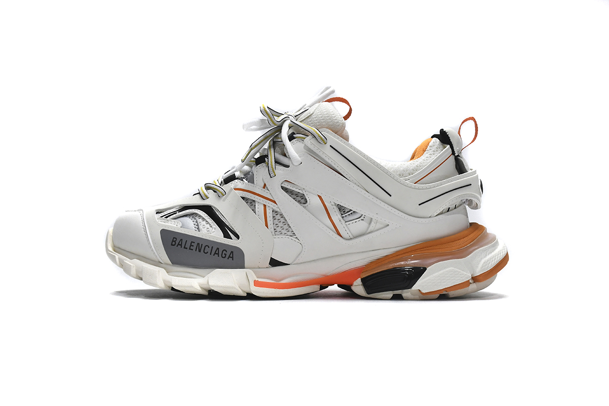 Balenciaga Track Trainer White Orange 542436 W1GB1 9059 - Limited Edition!