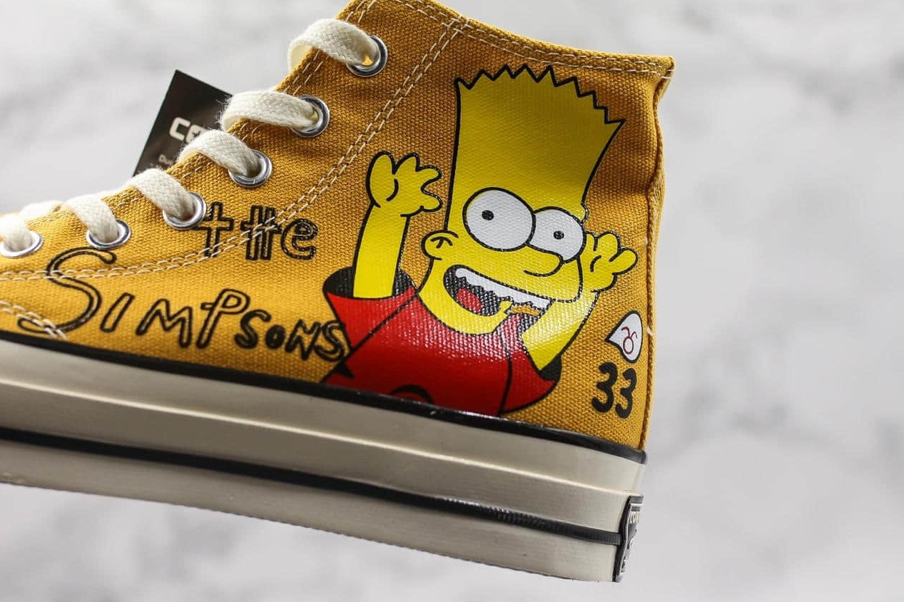 Converse Chuck Taylor Hi Bart Simpsons Donut Yellow - Limited Edition
