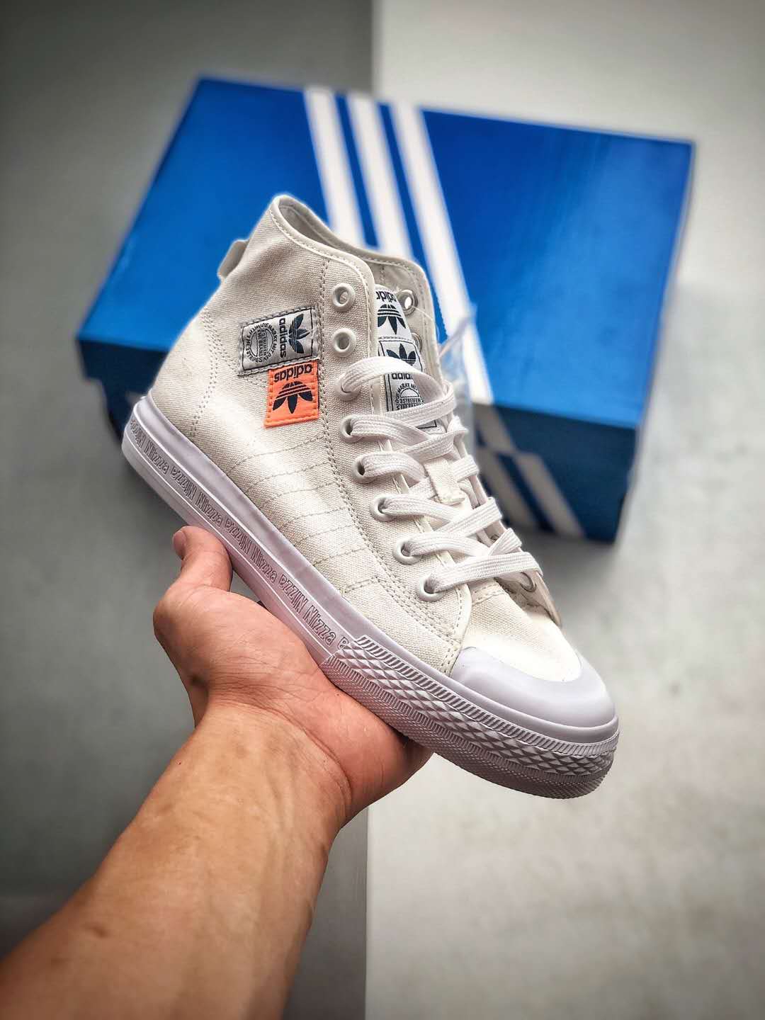 Adidas Originals Nizza Hi Rf White FX4028 - Stylish, Comfortable Sneakers