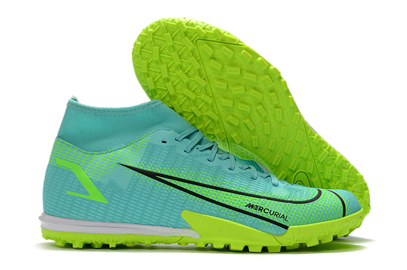 Nike Superfly 8 Academy TF Turf Soccer Shoes Blue Green CV0953-403 - Ultimate Performance and Style!