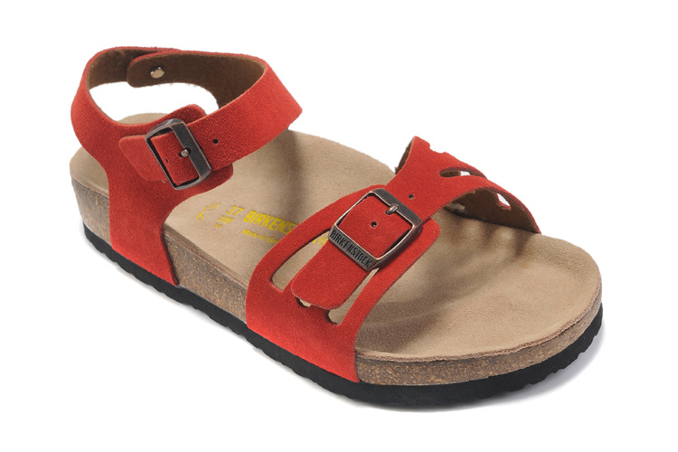Birkenstock Bali Red Suede Sandals - Stylish and Comfortable!
