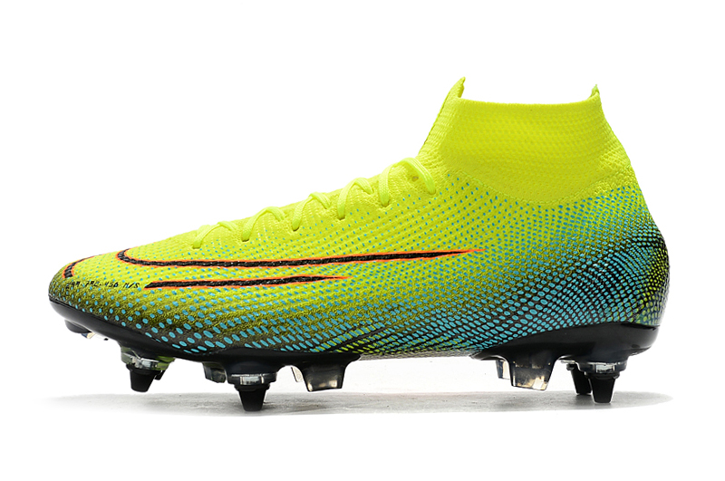 Nike Mercurial Superfly 7 Elite SG-PRO AC High Yellow Green Pink Football Boots | Premium Soccer Cleats