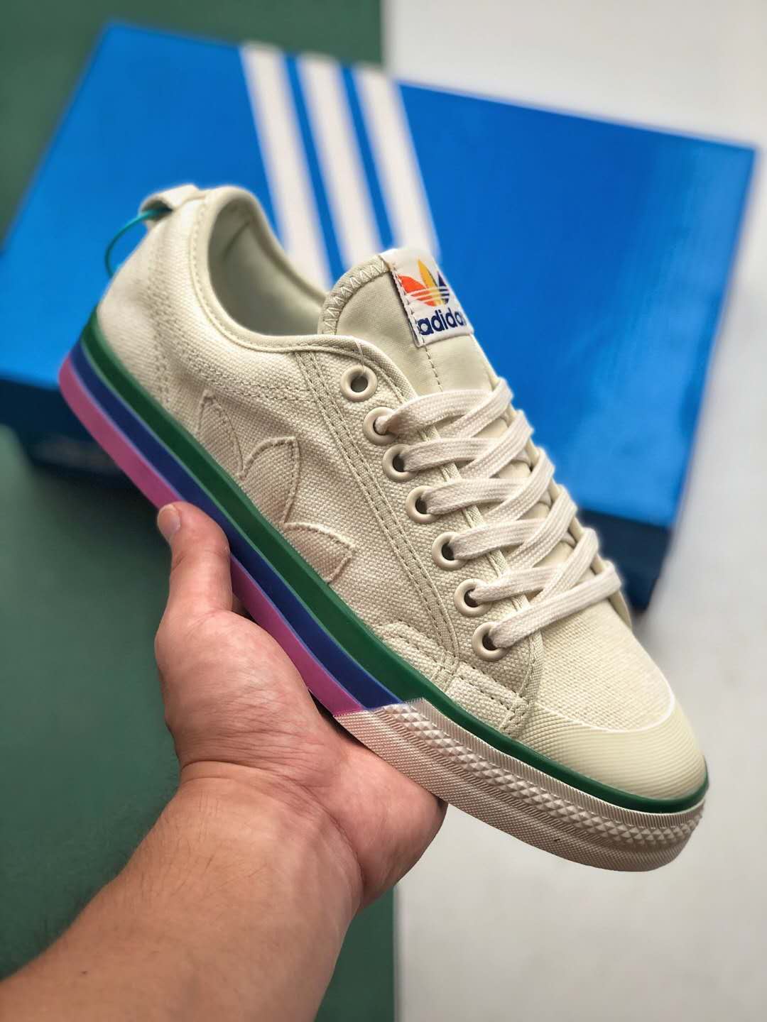 Adidas Nizza 'Pride' EF2319 - Colorful Sneakers for Stylish Pride Celebrations