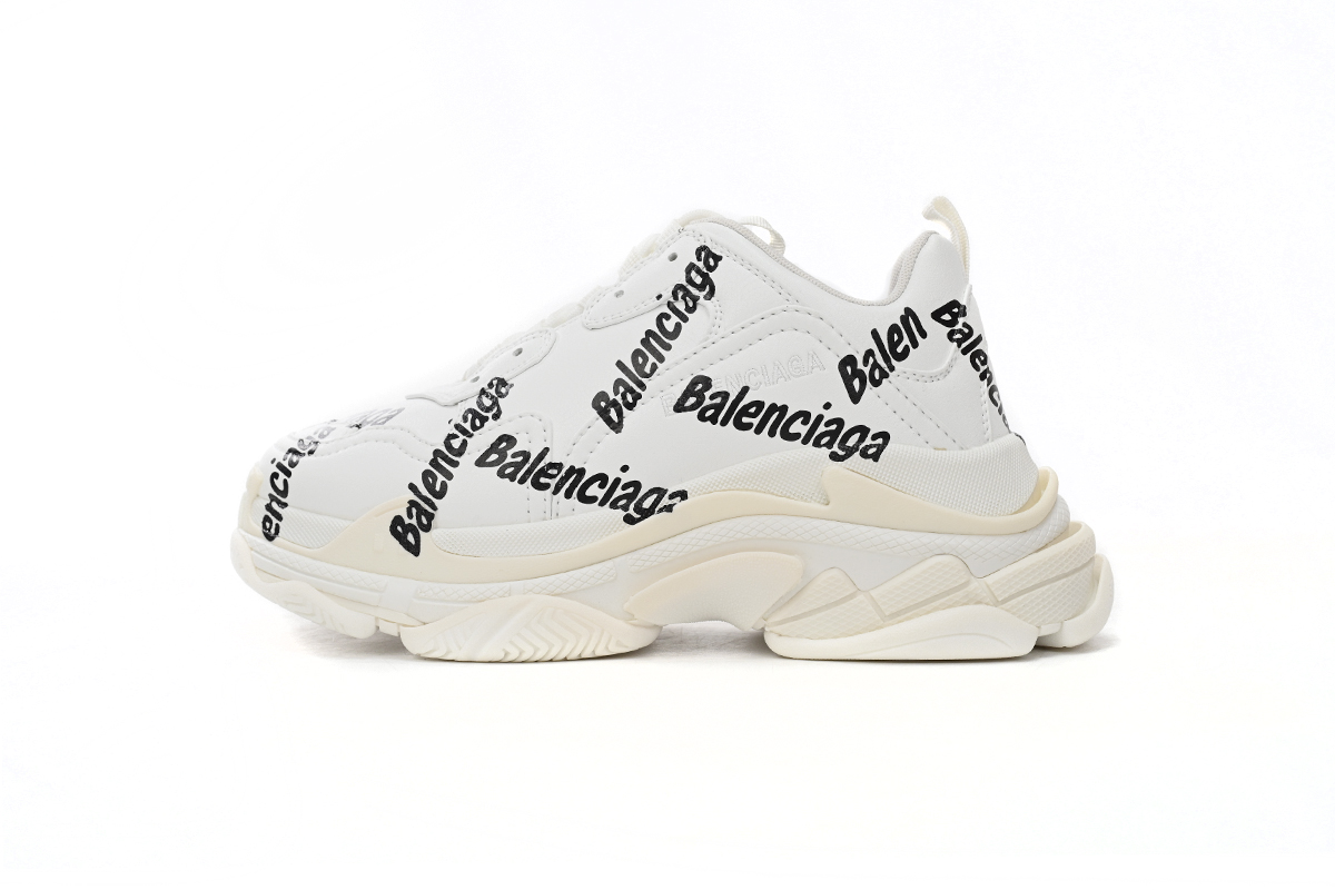 Balenciaga Wmns Triple S 'Logotype - White' 524039 W2FAB 9010- Trendy Women's Sneaker