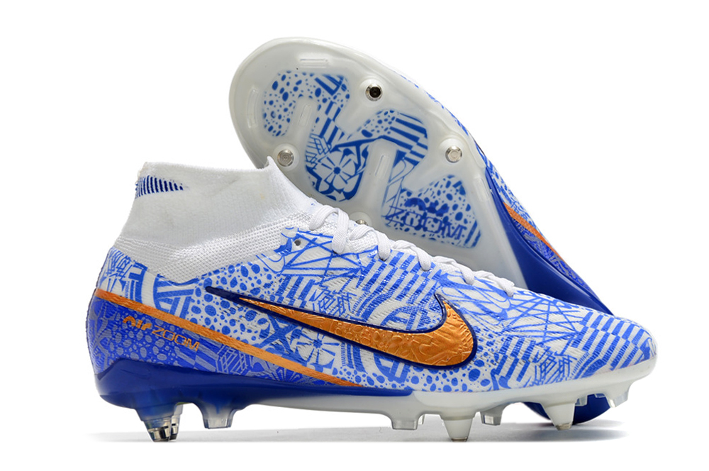 Nike Zoom Mercurial Superfly 9 Elite CR7 SG Pro AC 'Azulejo' DQ5294-182: High-Performance Football Boots