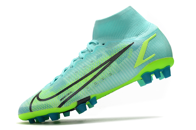 Nike Mercurial Superfly 8 Elite DF AG-Pro Dynamic Turq Lime Glow - Top Performance AG Pro Soccer Cleats