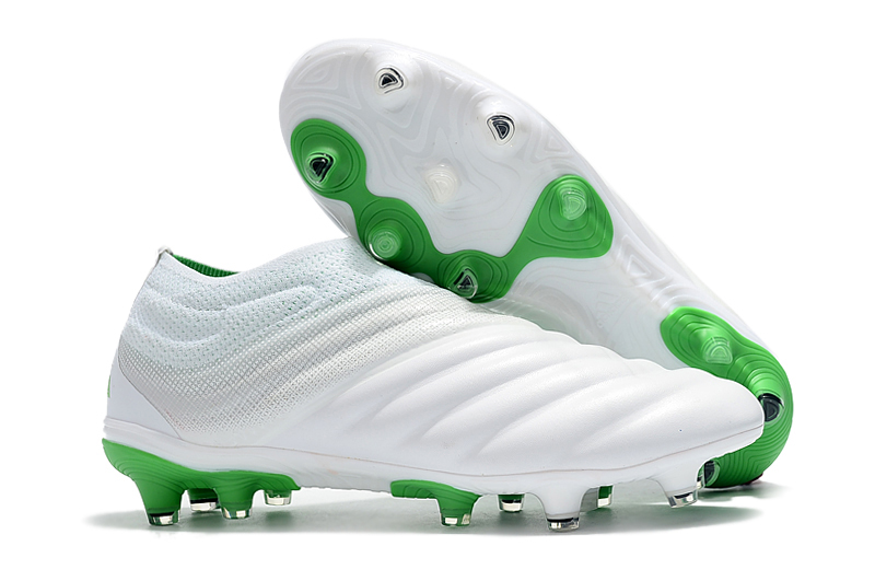 Adidas Copa 19.1 FG Soccer Cleat - White Solar Lime | Premium Footwear