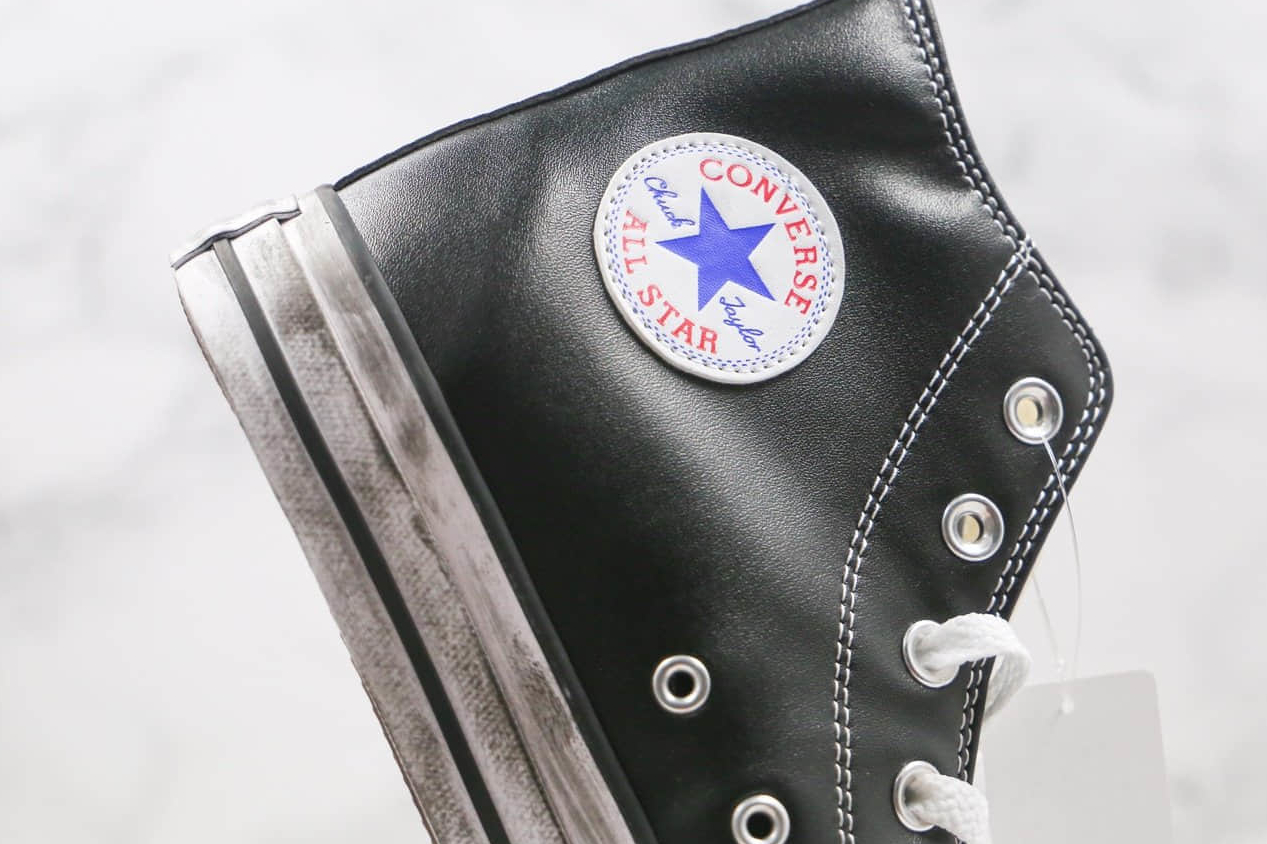 Converse Chuck Taylor All Star Vintage Leather 'Black White' 158575C | Classic Stylish Sneakers