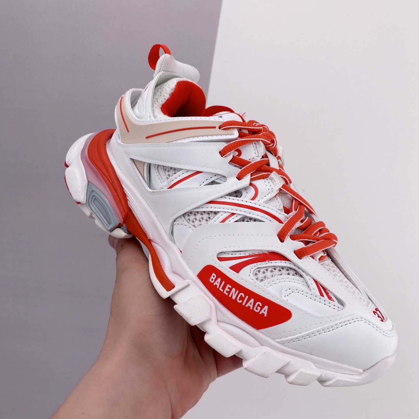 Balenciaga Track White Red 542023W1GC49066 - Premium Footwear with Striking Design