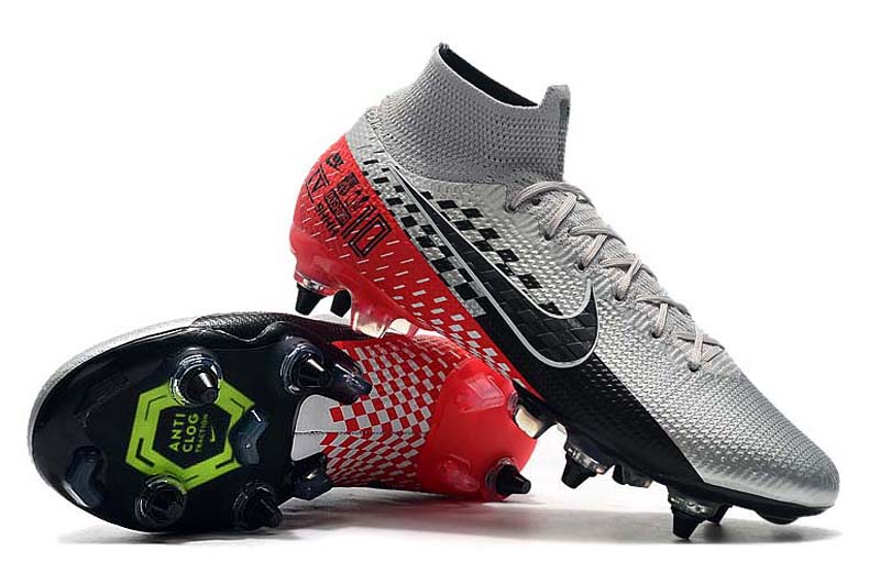 Nike Mercurial Superfly 7 Elite SG-Pro Neymar Silver - Anti-Clog Mens Football Boots