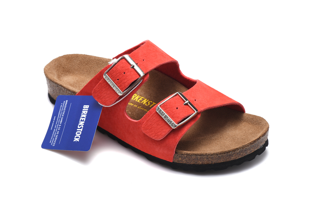 Birkenstock Arizona Barn Red Suede Sandals - Stylish Comfort for Men & Women