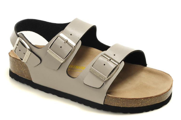 Birkenstock Milano Beige Leather Sandals - Comfortable and Stylish Footwear