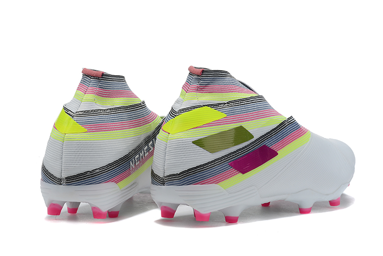 Adidas Nemeziz 19+ FG White Multi-Color Soccer Cleats