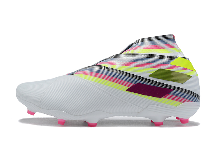 Adidas Nemeziz 19+ FG White Multi-Color Soccer Cleats