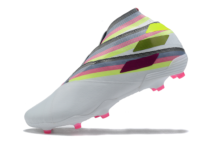 Adidas Nemeziz 19+ FG White Multi-Color Soccer Cleats