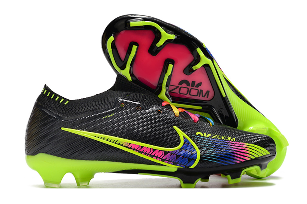 Nike Mercurial Vapor 15 Elite FG Black Yellow Pink Multicolor - High Performance Soccer Cleats | Free Shipping & Returns