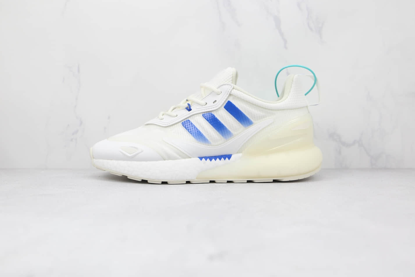 Adidas Originals ZX 2K Boost 2.0 Running Shoes - White Blue GX1007