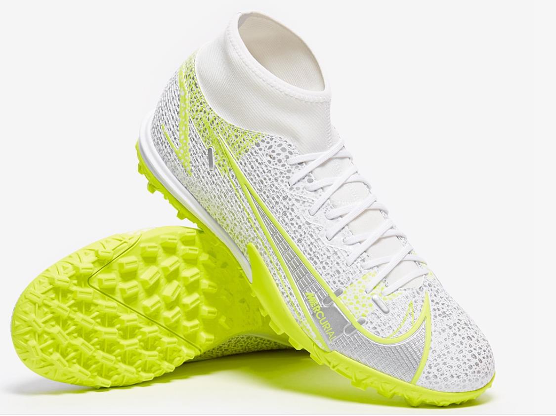 Nike Mercurial Superfly 8 Academy TF Metallic Silver Volt CV0953-107 | Premium Football Boots