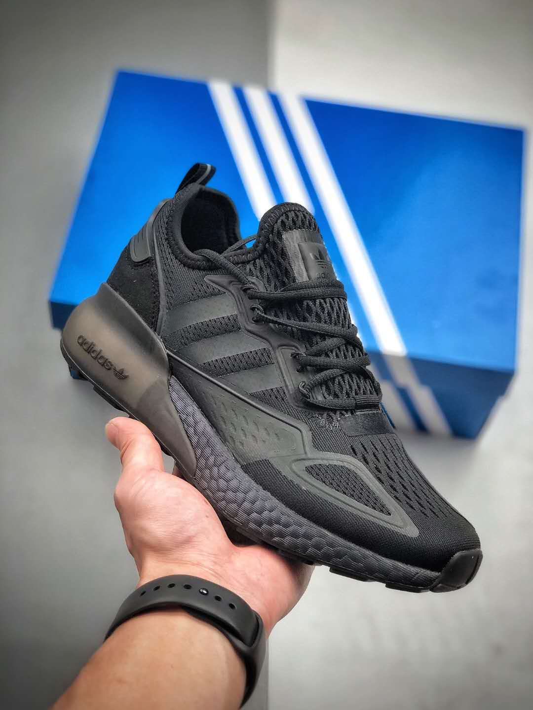Adidas Originals ZX 2K Boost Triple Black FV7478 - Premium Sneakers