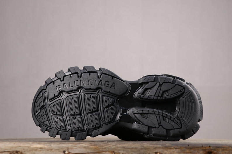 Balenciaga Track 1.0 Nylon Vintage Sneakers Black 542023W1GB11000 | Premium Footwear