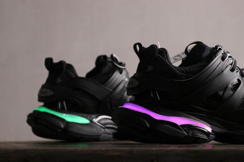 Balenciaga Track 1.0 Nylon Vintage Sneakers Black 542023W1GB11000 | Premium Footwear
