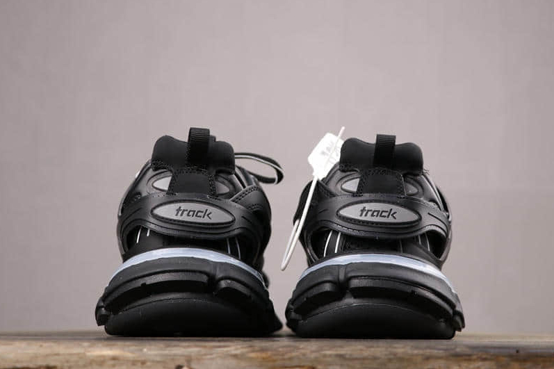 Balenciaga Track 1.0 Nylon Vintage Sneakers Black 542023W1GB11000 | Premium Footwear