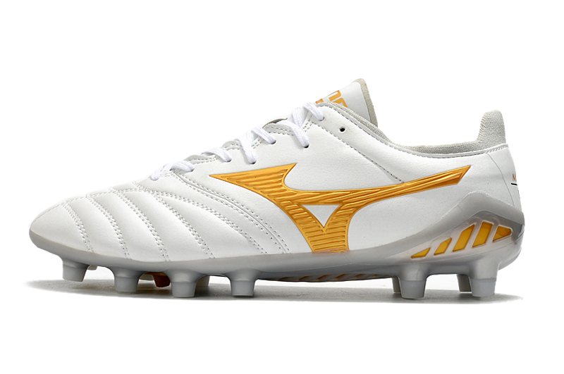 Mizuno Morelia Neo 3 FG White Gold Smoke Grey - Lightweight and Stylish Football Boots Mizuno Morelia Neo 3 FG White Gold Smoke Grey - Lightweight and Stylish Football Boots