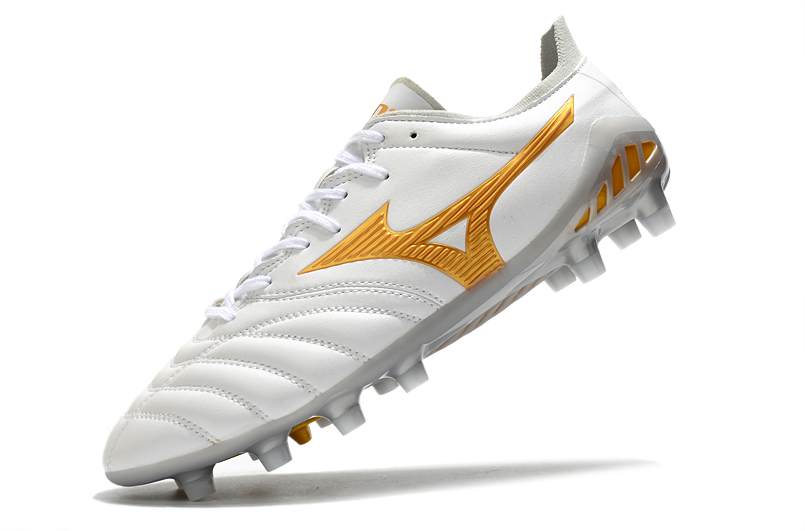 Mizuno Morelia Neo 3 FG White Gold Smoke Grey - Lightweight and Stylish Football Boots Mizuno Morelia Neo 3 FG White Gold Smoke Grey - Lightweight and Stylish Football Boots