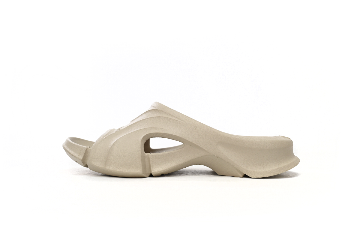 Coco Shoes Balenciaga Mold Slide Sandal Beige - 653874W3CE29300