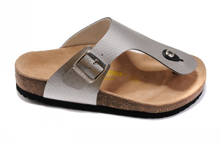 Birkenstock Gizeh Snakeskin Silver Sandals - Stylish and Comfortable Footwear for Women Birkenstock Gizeh Snakeskin Silver Sandals - Stylish and Comfortable Footwear for Women