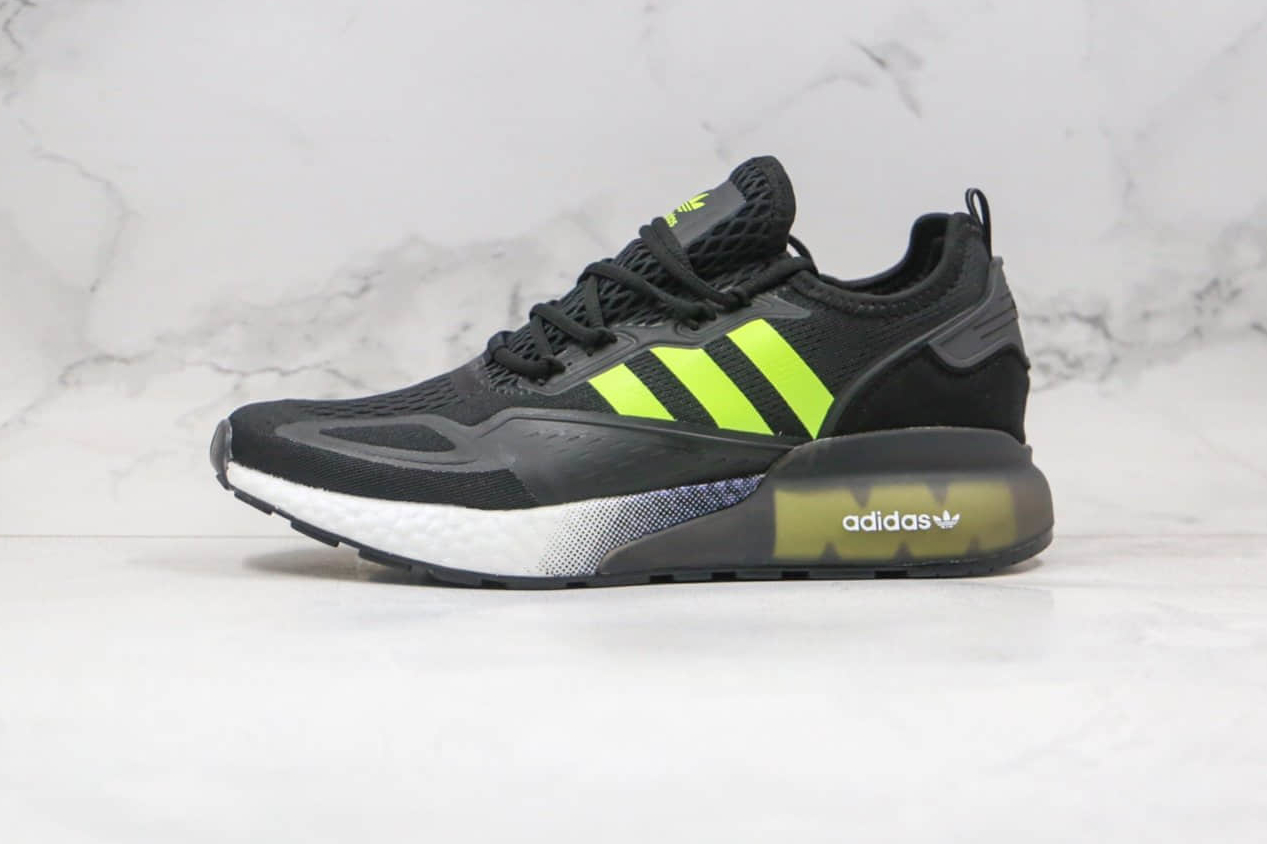 2020 Adidas Originals ZX 2K Boost Black Volt FV7472 - Shop Now!