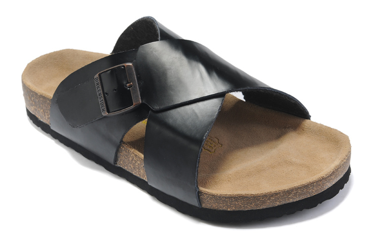 Birkenstock Guam Black Leather Sandals - Stylish and Comfortable Footwear