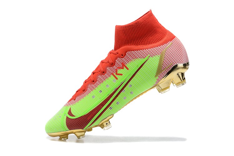 Nike Mercurial Vapor 14 Elite FG Green Red Gold - Ultimate Soccer Cleats