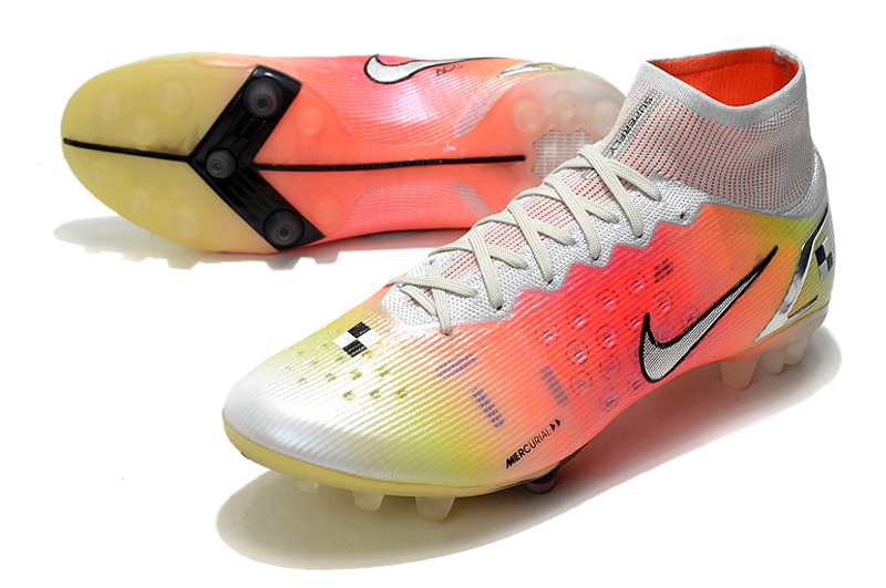 Nike Mercurial Superfly 8 Elite AG Cleat Dream Speed 4 - White Bright Mango - Ultimate Agility and Style