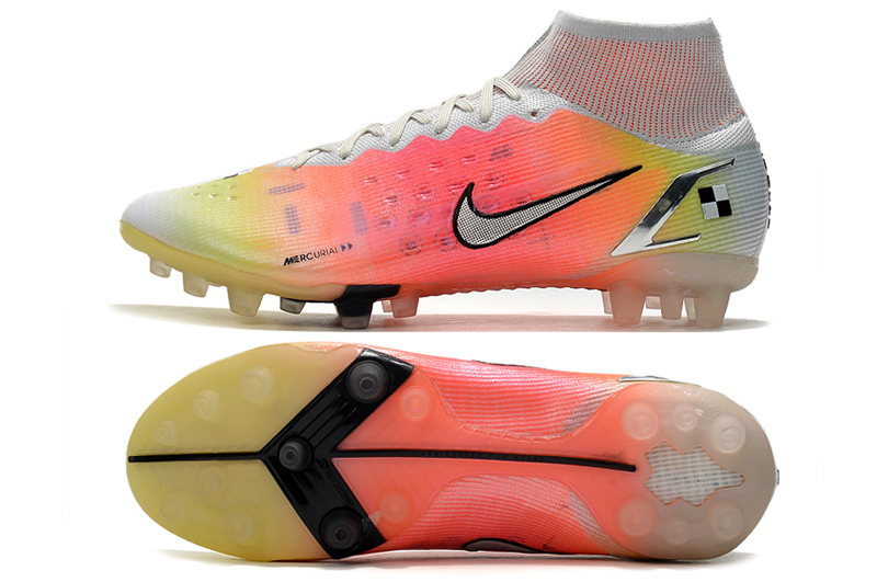Nike Mercurial Superfly 8 Elite AG Cleat Dream Speed 4 - White Bright Mango - Ultimate Agility and Style